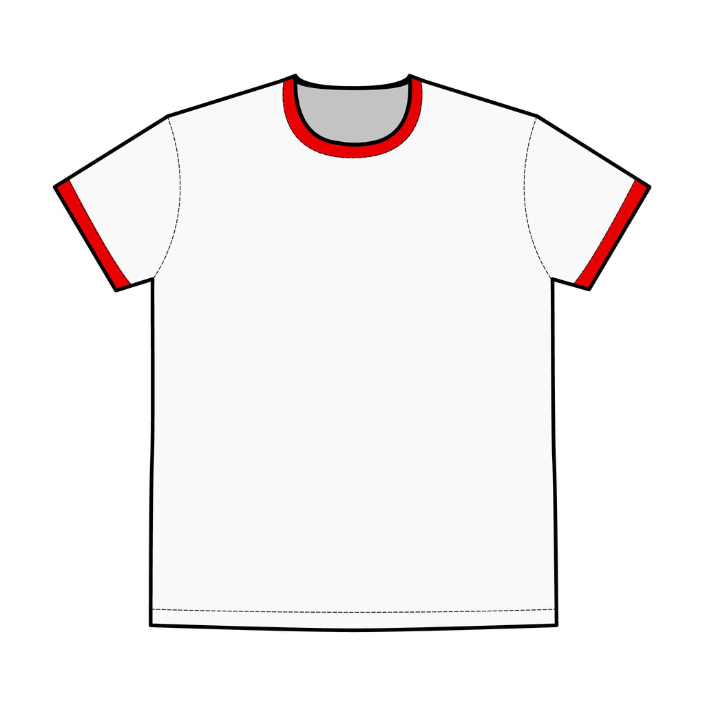 Heartfelt Men's Ringer Tee - Casual Comfort, Everyday Wear, Vintage Style, Gift for Him, Graphic T-Shirt